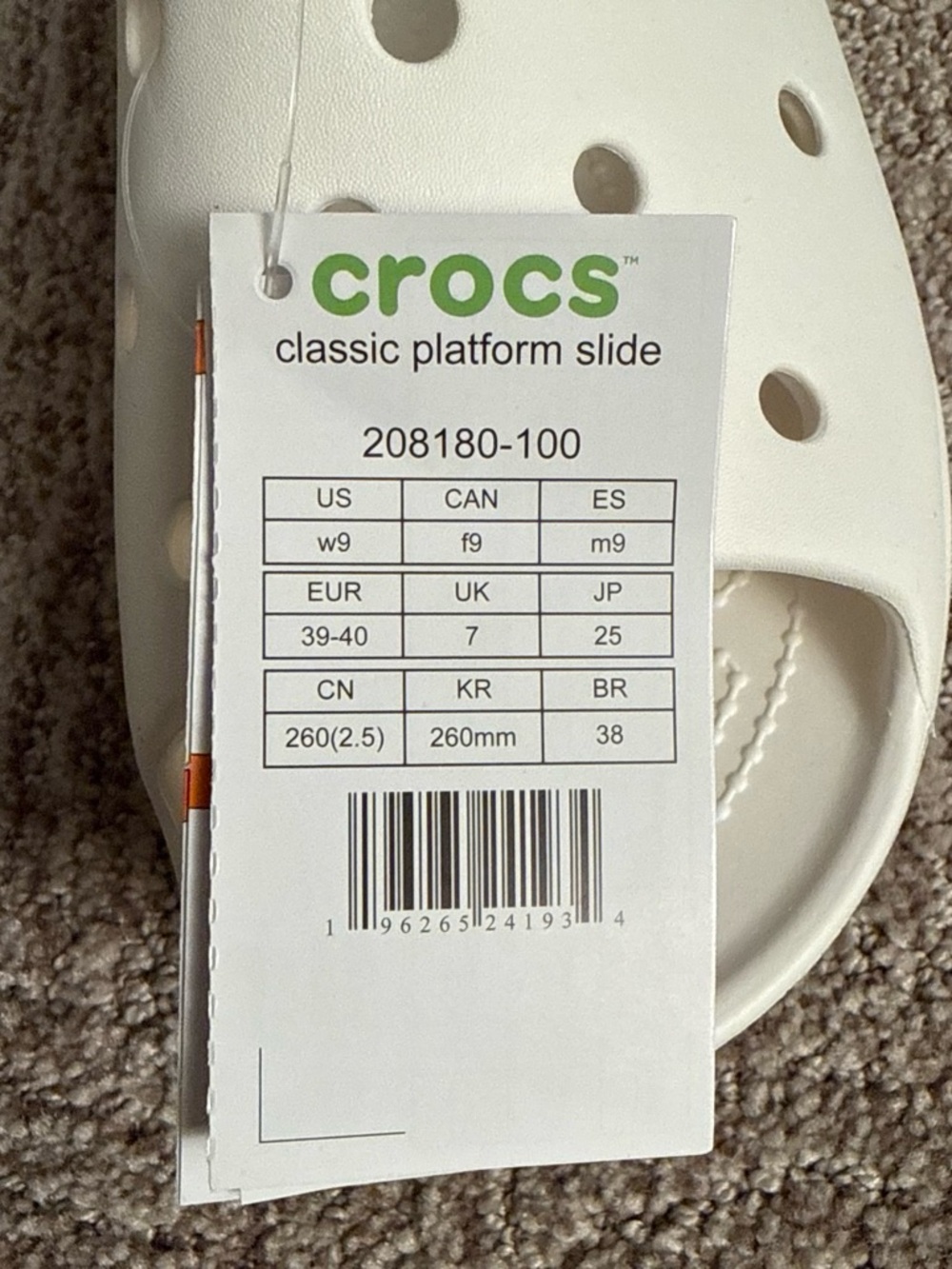 Crocs Classic Platform Slide - Picture 6 of 7